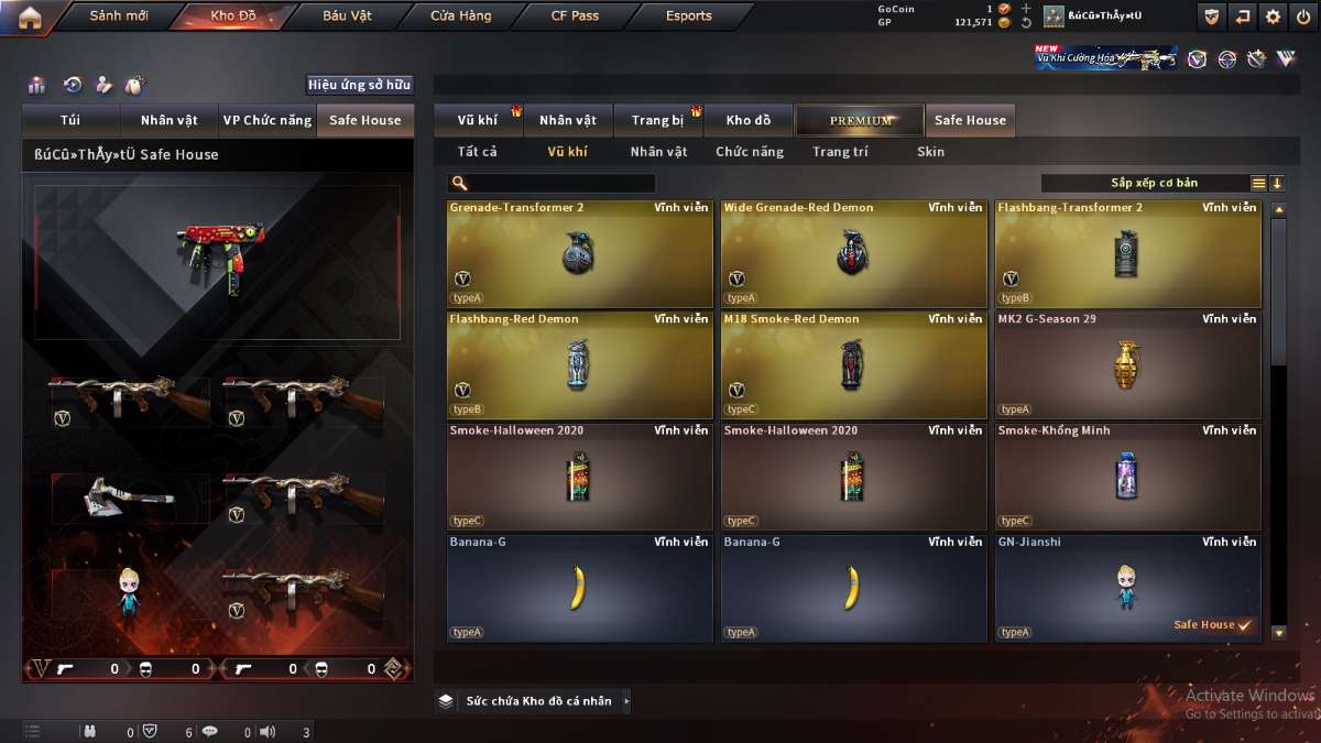 shop acc cf uy tin gia re